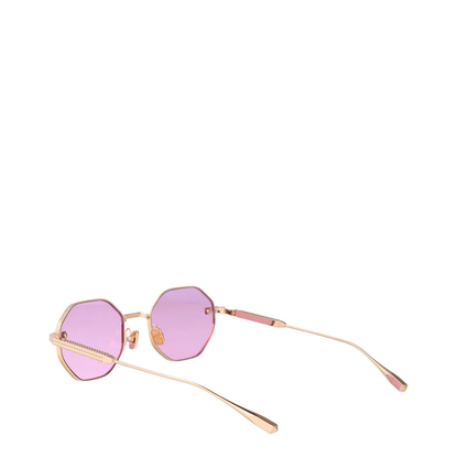 Octagonal Frame Pink Lens Sunglasses