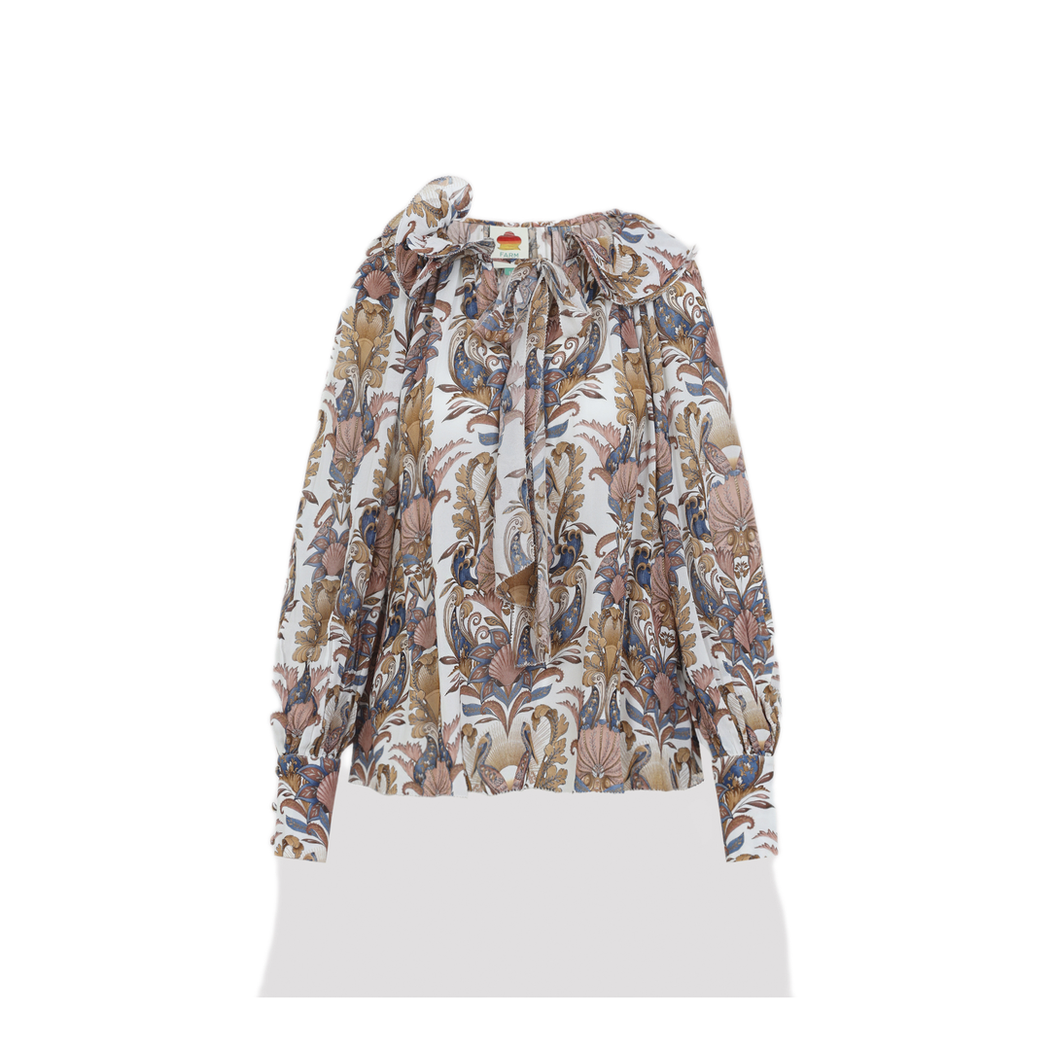 MAYFEYR - Farm Rio - Sea Garden Multicolor Blouse - 34882326084