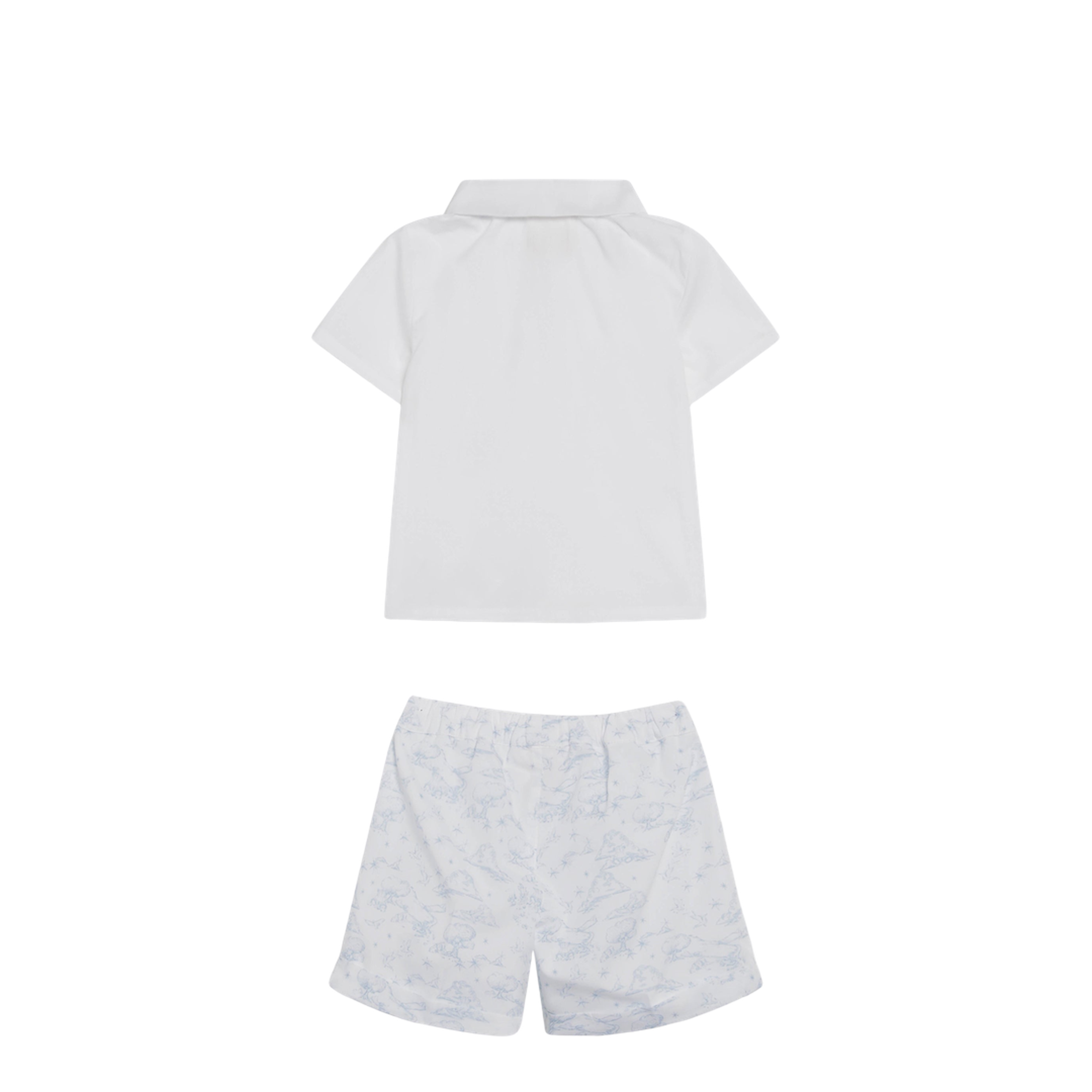 MAYFEYR - Givenchy - White Light Blue Cotton Two-Piece Set - H31262CON48