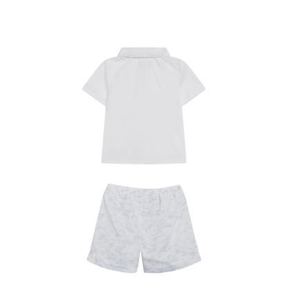 MAYFEYR - Givenchy - White Light Blue Cotton Two-Piece Set - H31262CON48