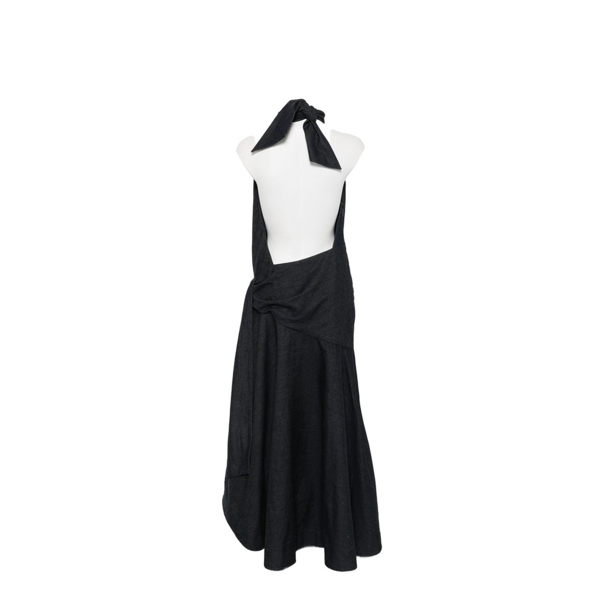 MAYFEYR - Zimmermann - Ink Blue Draped Halterneck Dress - 9481DF261NHTSKY