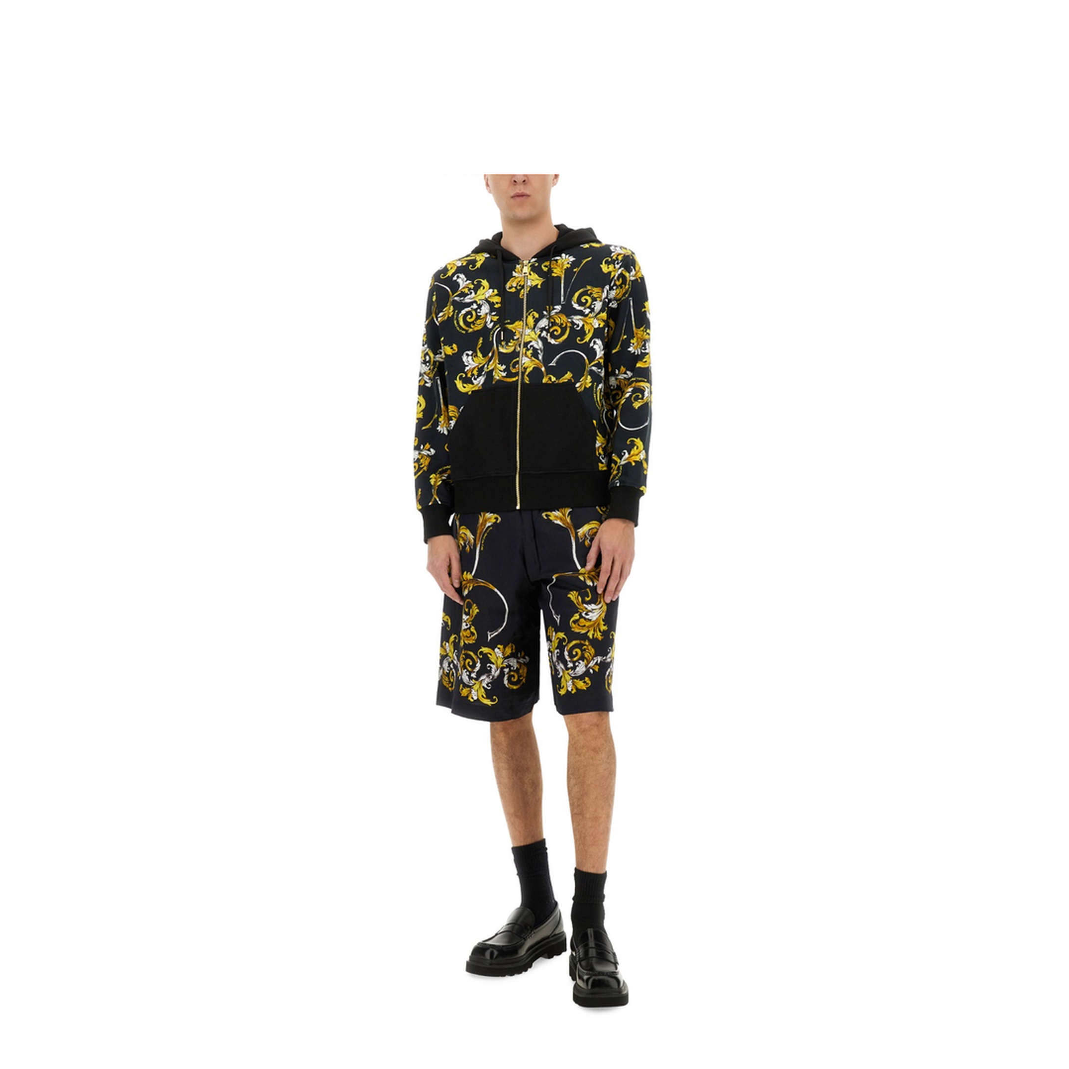 MAYFEYR - VERSACE JEANS COUTURE - Cotton Hoodie - 78GAI3Z1FS189G89