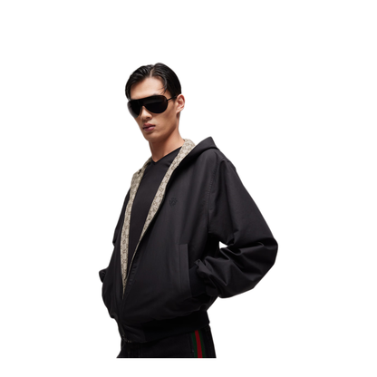 Reversible Zip Jacket In Cotton