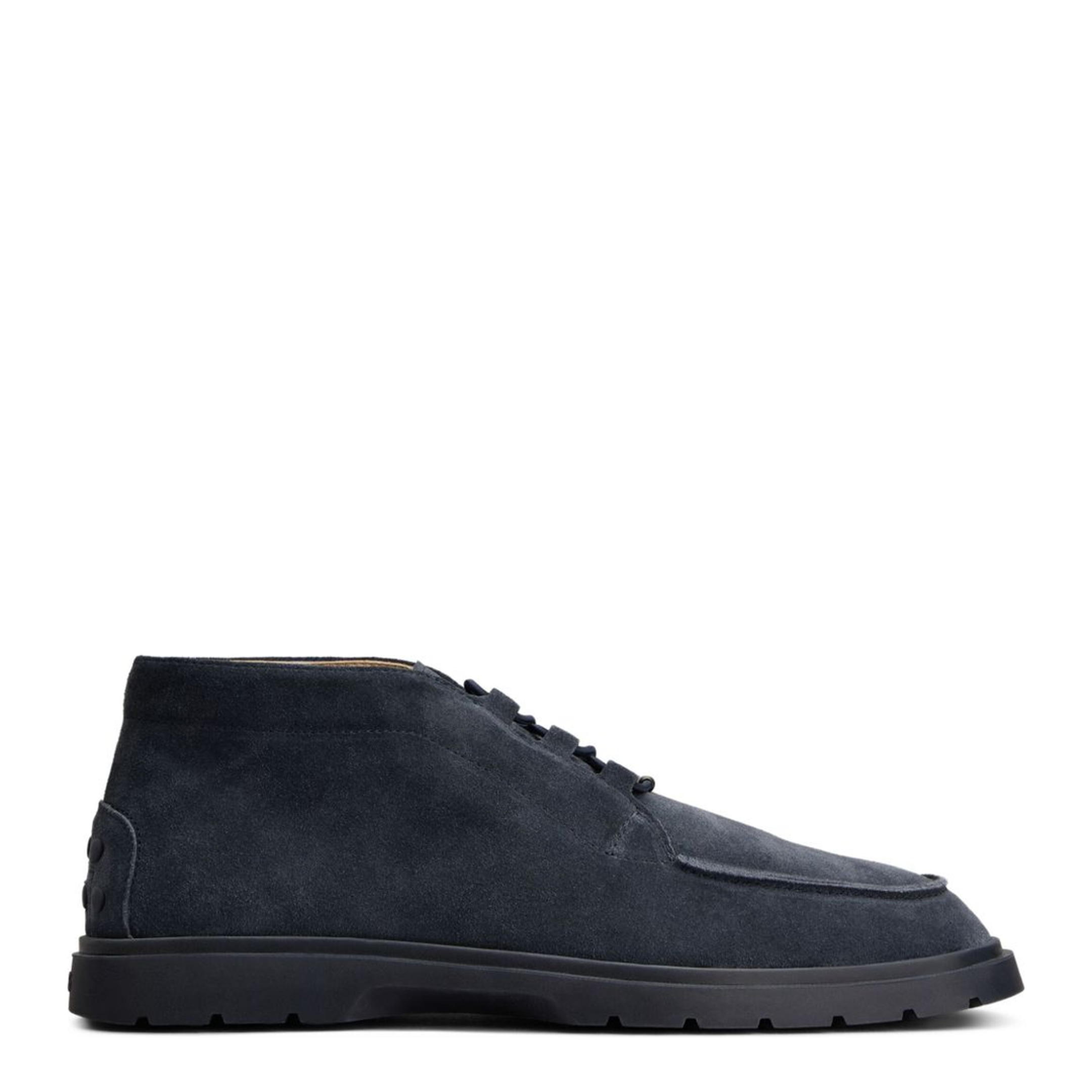 Blue Front Lace-Up Fastening Round Toe Branded Insole