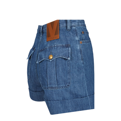 Medium Blue Denim Shorts