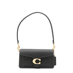 Tabby 20 Polished Pebble Leather Shoulder Bag - Black