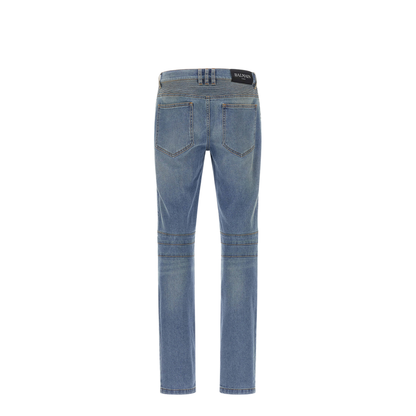 Slim-fit Biker Jeans Denim Blue