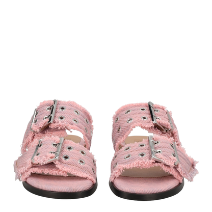 MAYFEYR - Ganni - Denim Sandal With Bangs - B102005105C
