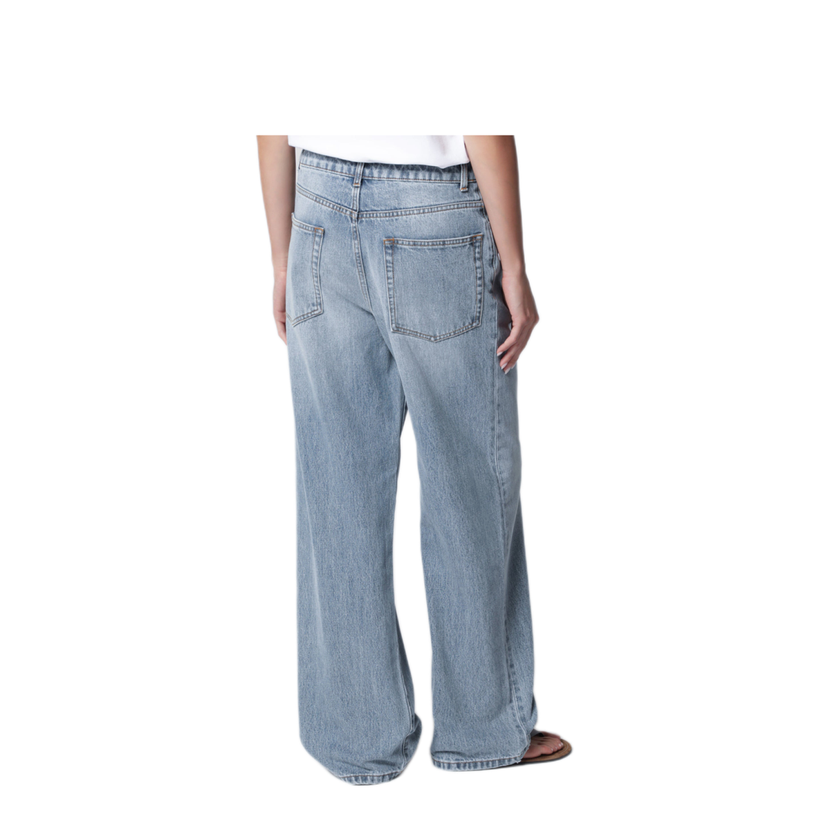MAYFEYR - Róhe - Blue Washed Effect Bruun Wide Leg Jeans - 820-31-216CO470