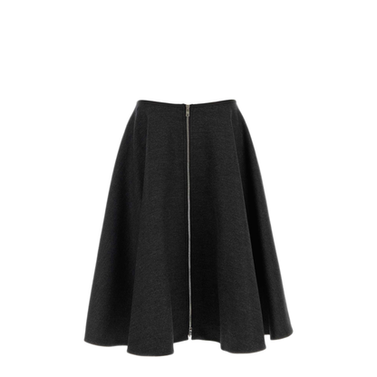 MAYFEYR - Prada - Charcoal Wool Skirt - P10B1SOOO11H4F0480