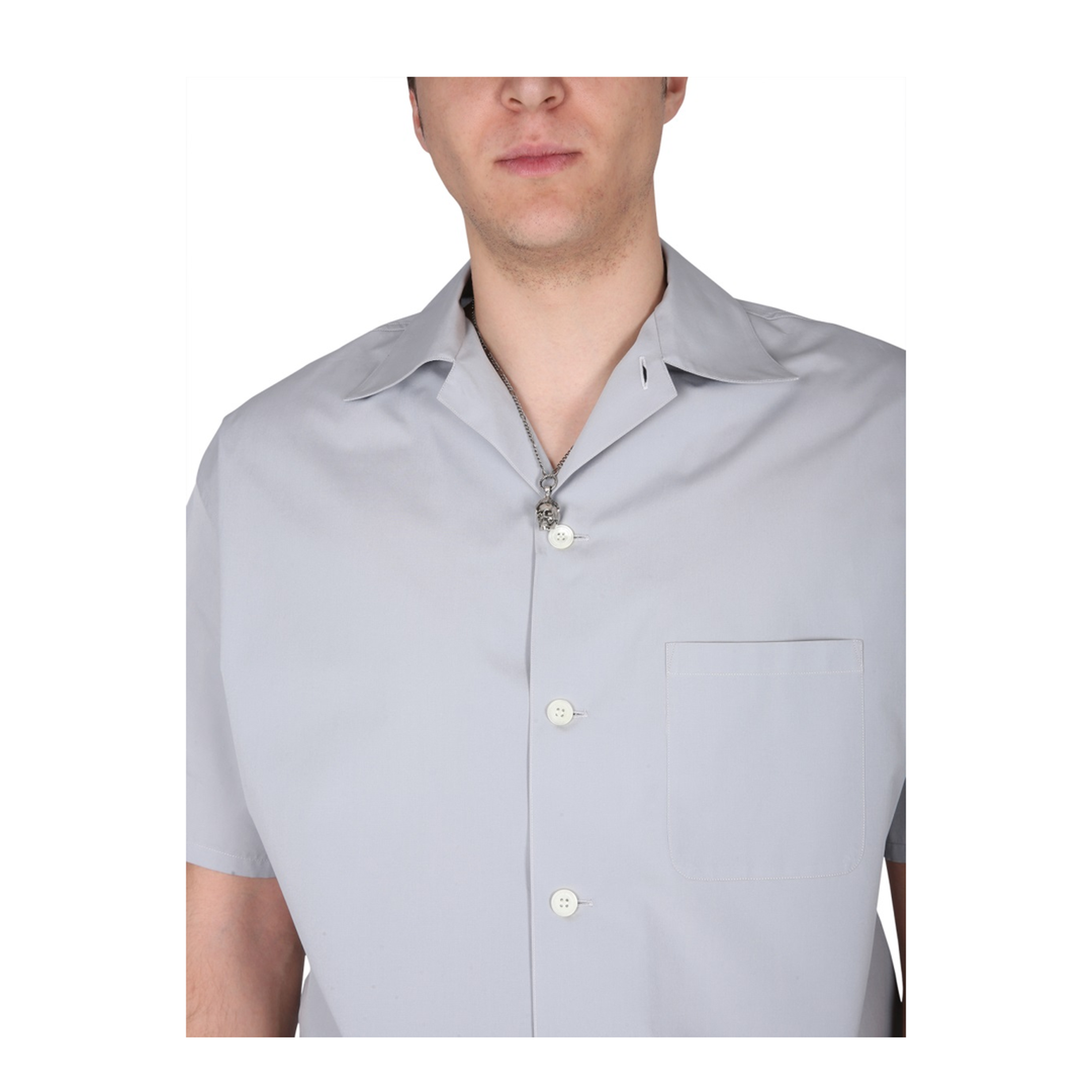 Grey Poplin Shirt