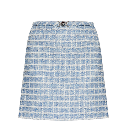 Tweed skirt with lurex thread