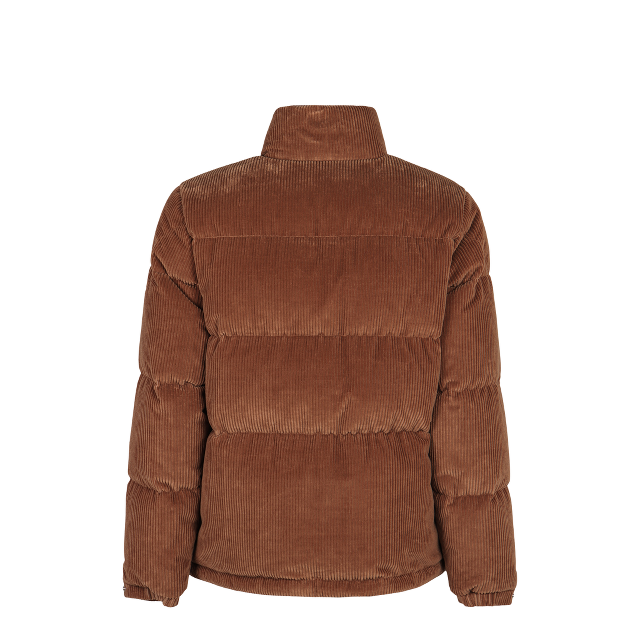 Short Puffer Jacket Serrant In Ribbed Velvet