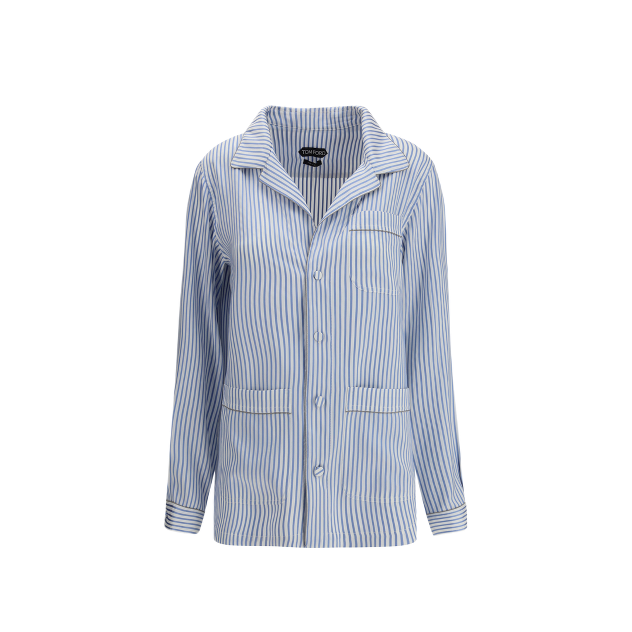 MAYFEYR - Tom Ford - Striped Silk Pj Shirt - CA3335FAX1712UWE