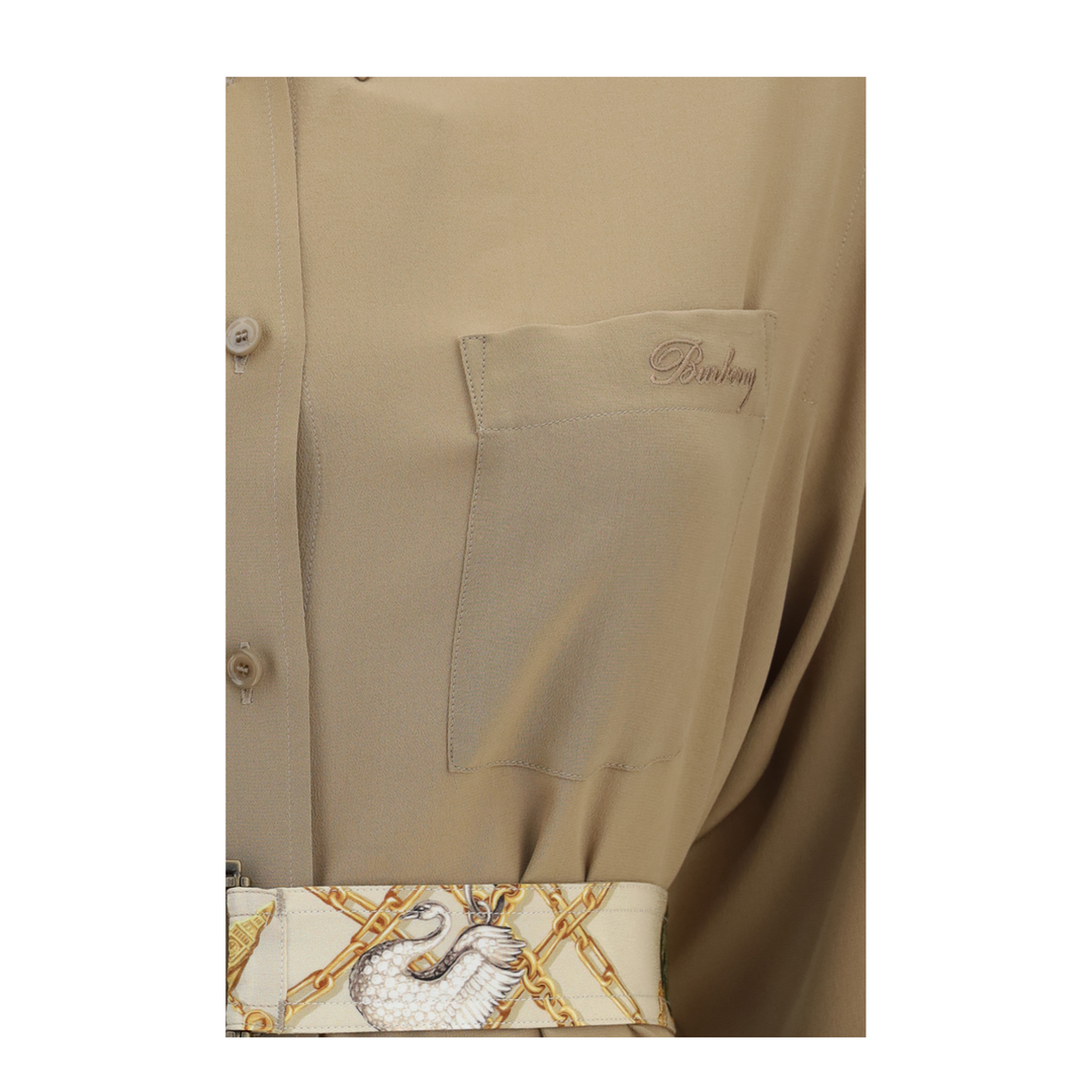MAYFEYR - Burberry - Silk Cr Pe De Chine Shirt Dress - 8129794C2386