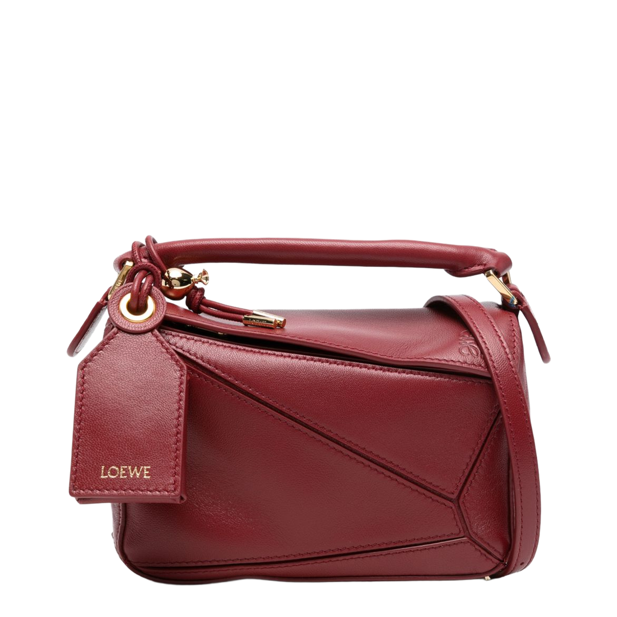 Puzzle Nappa Lambskin Bag - Burnt Red