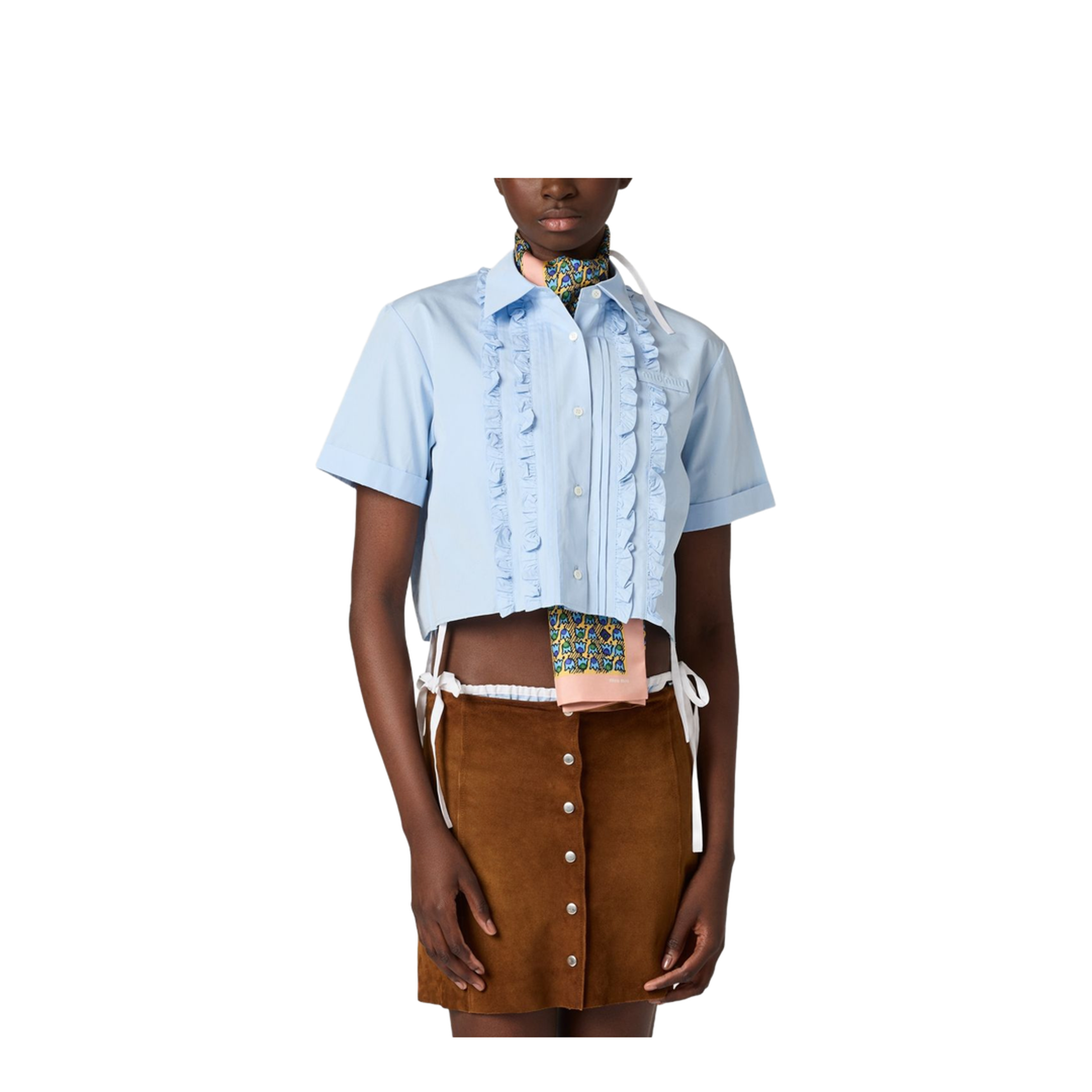 MAYFEYR - Miu Miu - Clear Blue Shirts - MK204510RGF0013