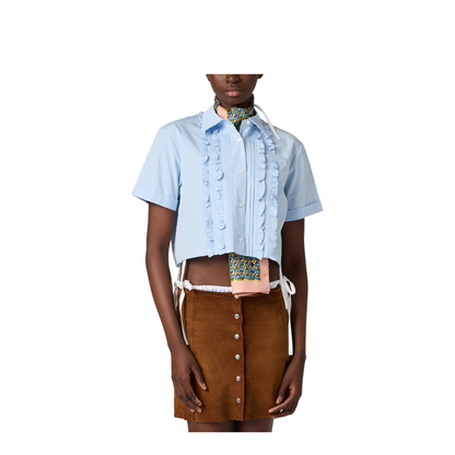 MAYFEYR - Miu Miu - Clear Blue Shirts - MK204510RGF0013