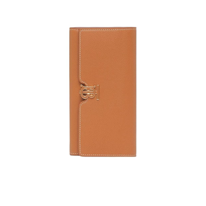 Monogram Motif Grainy Leather Continental Wallet
