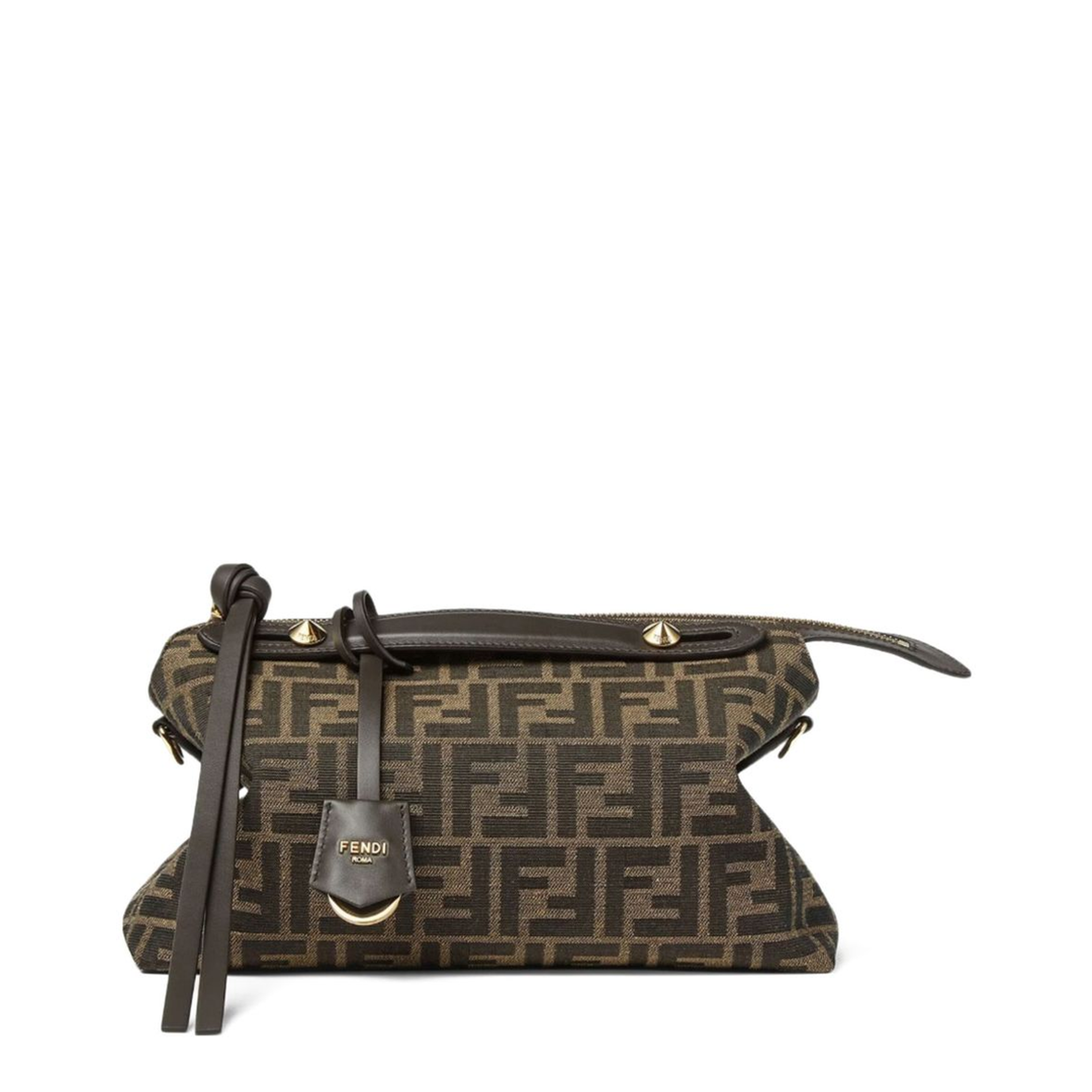 By The Way Medium Jacquard Shoulder Bags - Brown