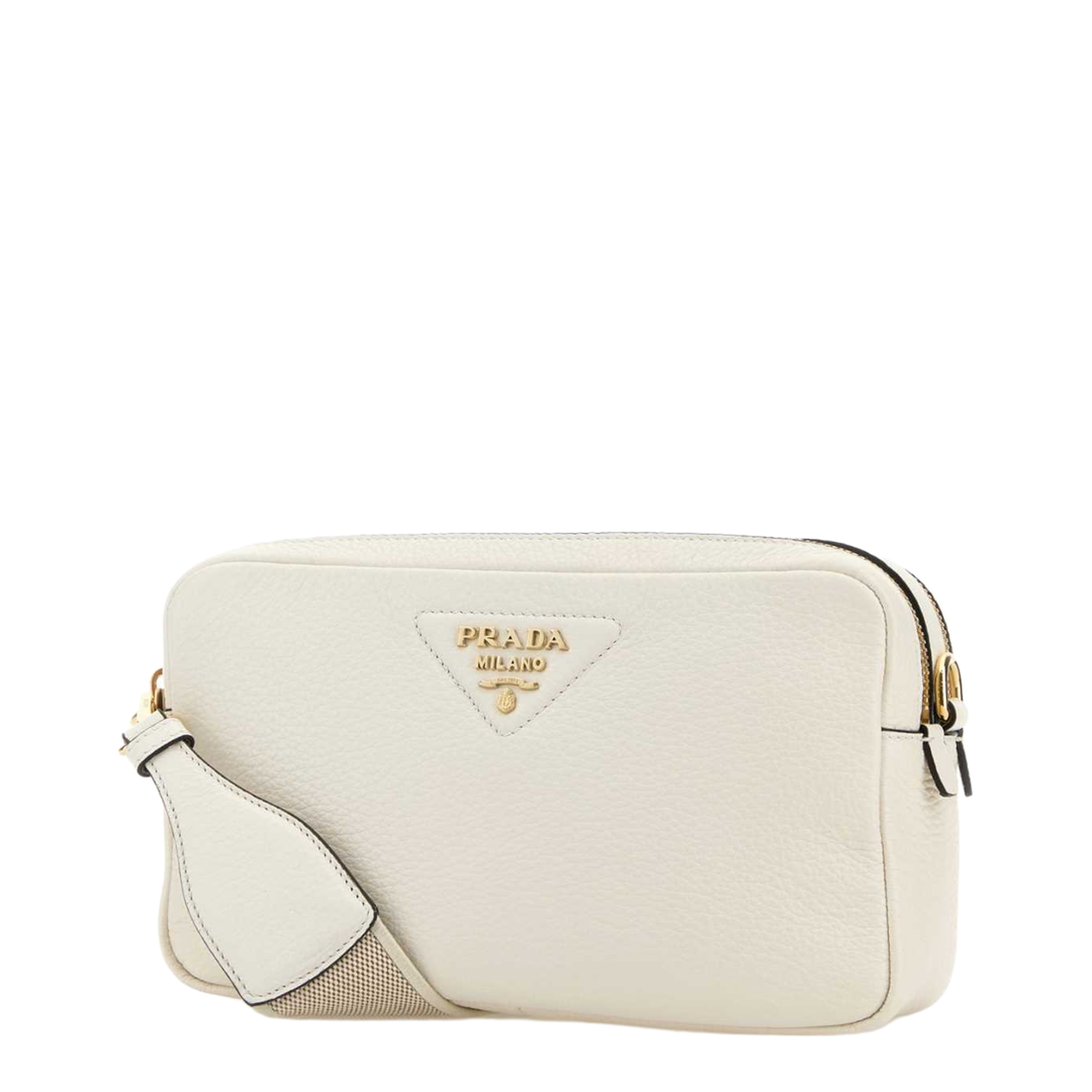 MAYFEYR - Prada - White Leather Crossbody Bag - 1BH082VDNM2DKVF02EU