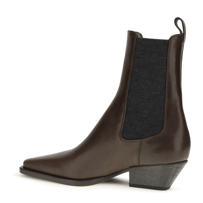 MAYFEYR - Brunello Cucinelli - Leather Ankle Boots - MZSLC3050P