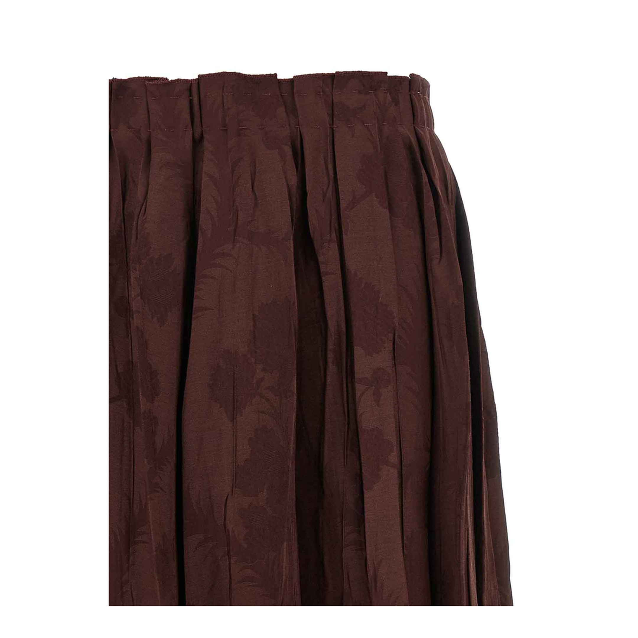 Jacquard Floral Patterned Skirt