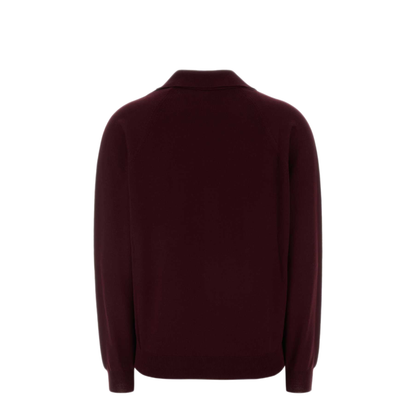 Virgin Wool Cardigan With Collar