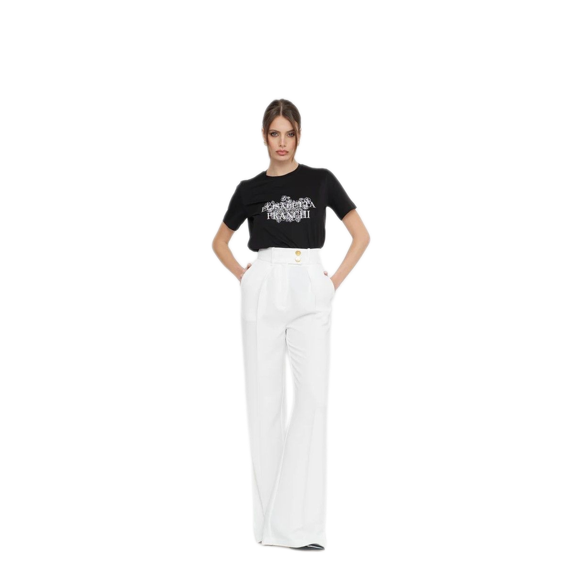MAYFEYR - Elisabetta Franchi - Trousers - PA06451E2COL360