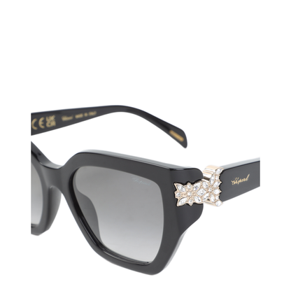 MAYFEYR - CHOPARD EYEWEAR - Black Acetate Sunglasses - SCH418S0700