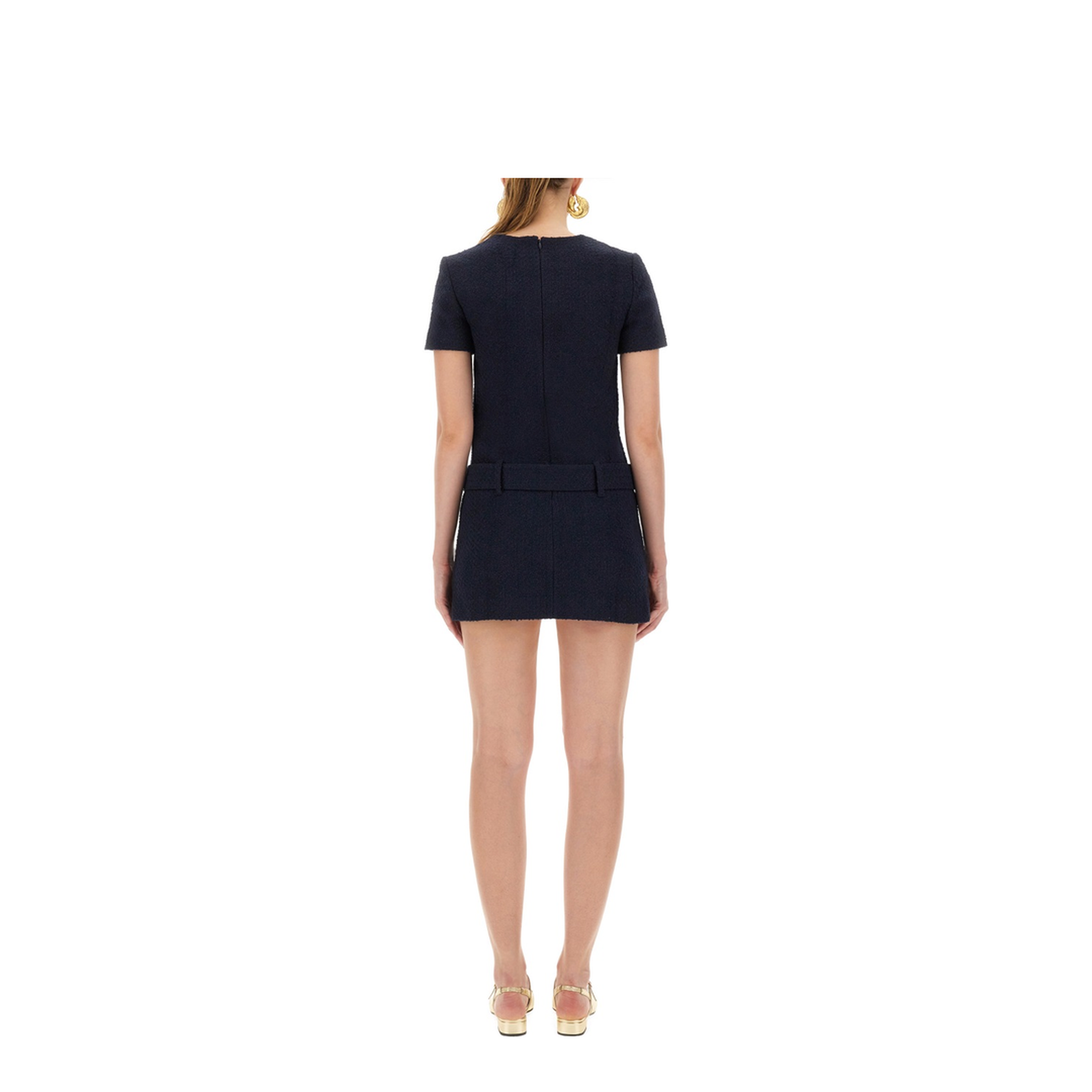 MAYFEYR - Self Portrait - Mini Boucle Dress - PF25034SBLBLUE