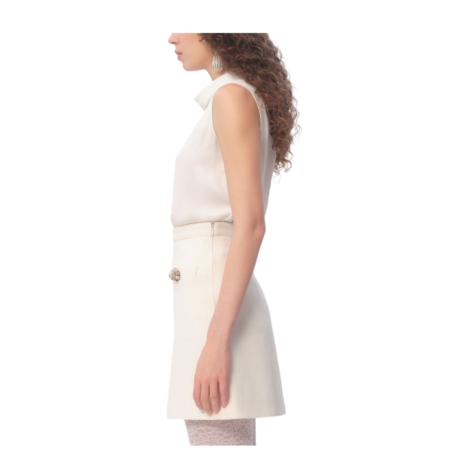 Ivory Silk Top