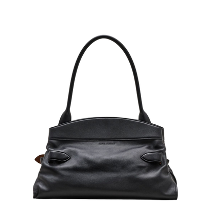 The Dakota Leather Shoulder Bag - Black