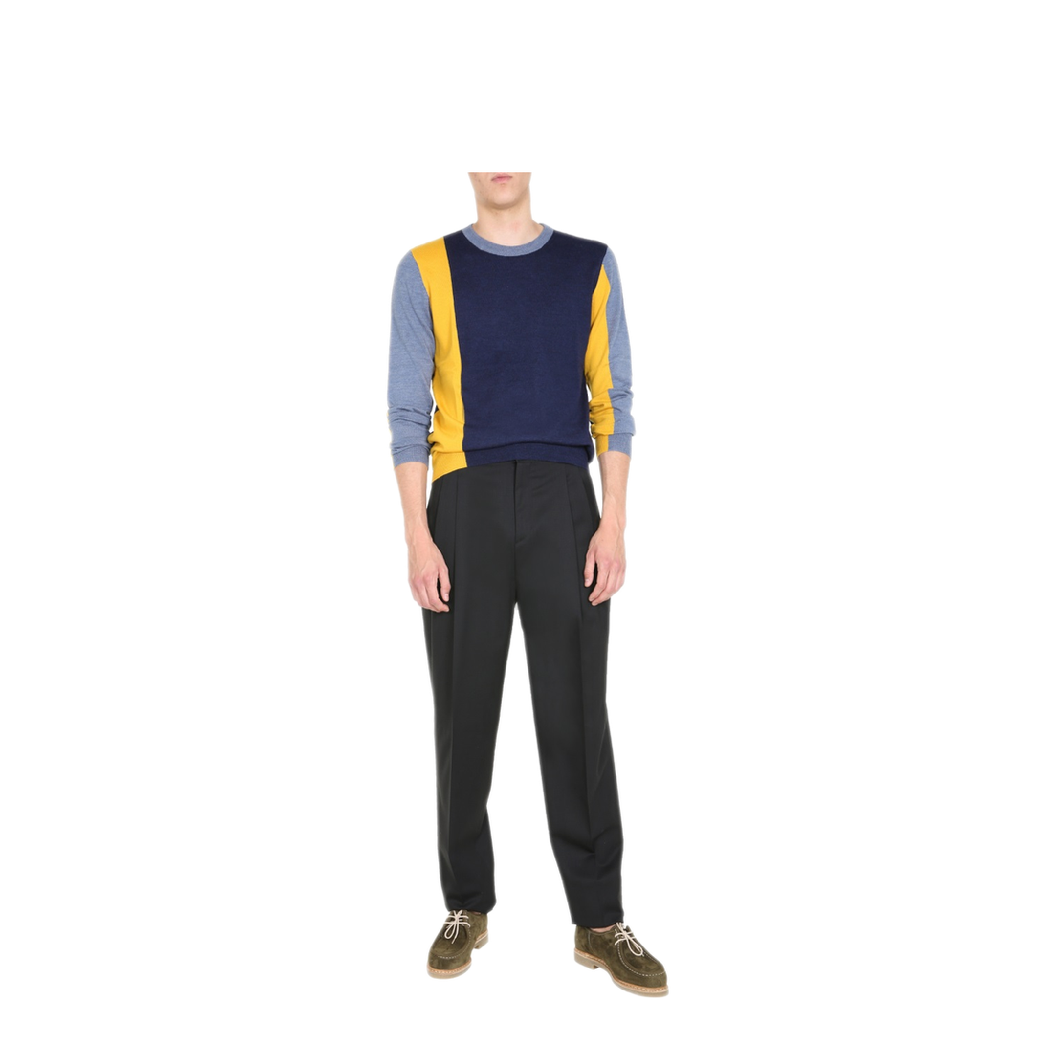 MAYFEYR - JW ANDERSON - Crew Neck Sweater - KW0344YN0008888NAVY