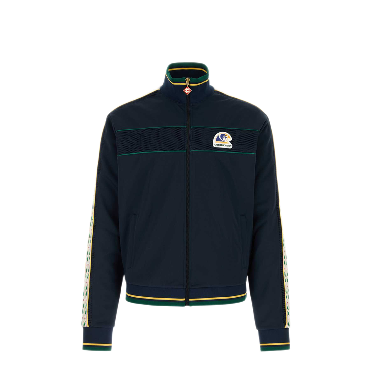 MAYFEYR - Casablanca - Navy Blue Tech Fabric Sweatshirt - MPF26JTP54401NAVY