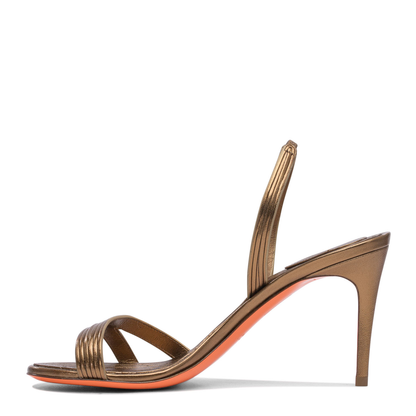 MAYFEYR - Santoni - 85Mm Leather Heeled Sandals - WHIW71636HA2TOOXO50