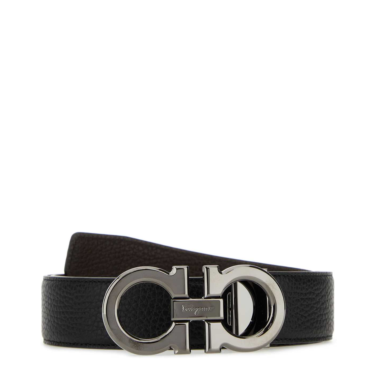 MAYFEYR - Ferragamo - Reversible Black Leather Belt - 679710689134NERHIC