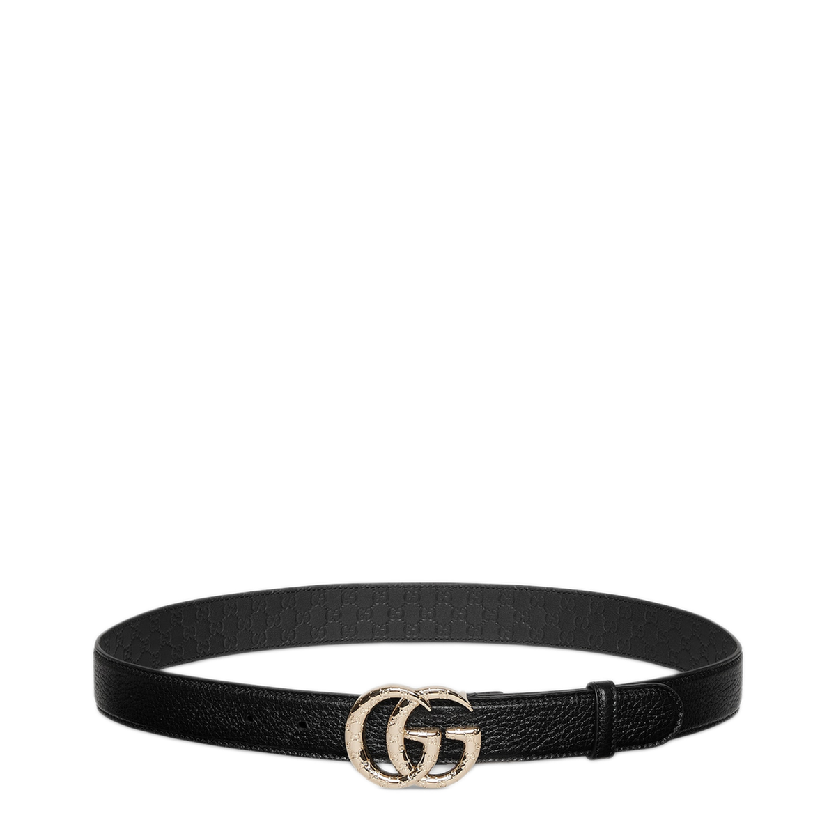 MAYFEYR - Gucci - Black Grainy Leather Belt - 836933AAEAO1000
