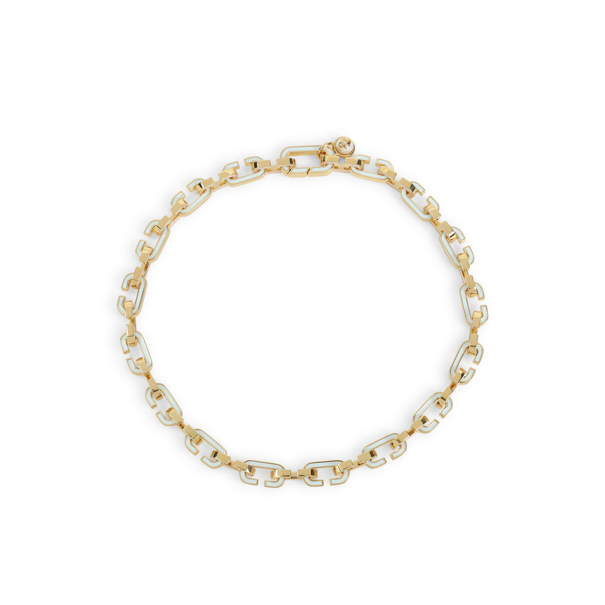 MAYFEYR - Casablanca - Enamel C Link Brass Necklace - ASP26JW32302GOLD