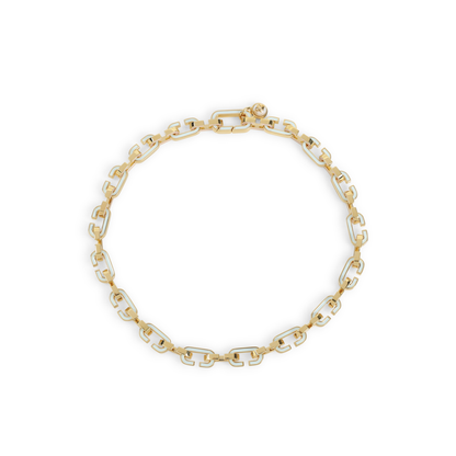 MAYFEYR - Casablanca - Enamel C Link Brass Necklace - ASP26JW32302GOLD