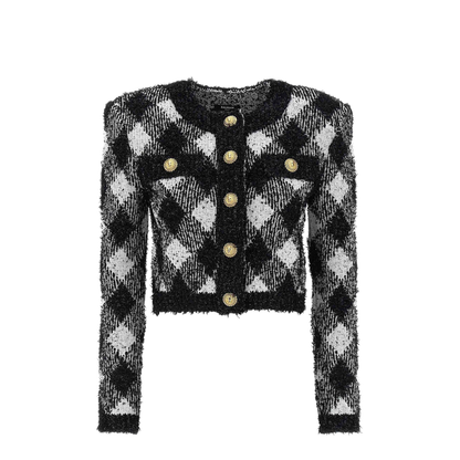 Vichy Tweed Short Jacket