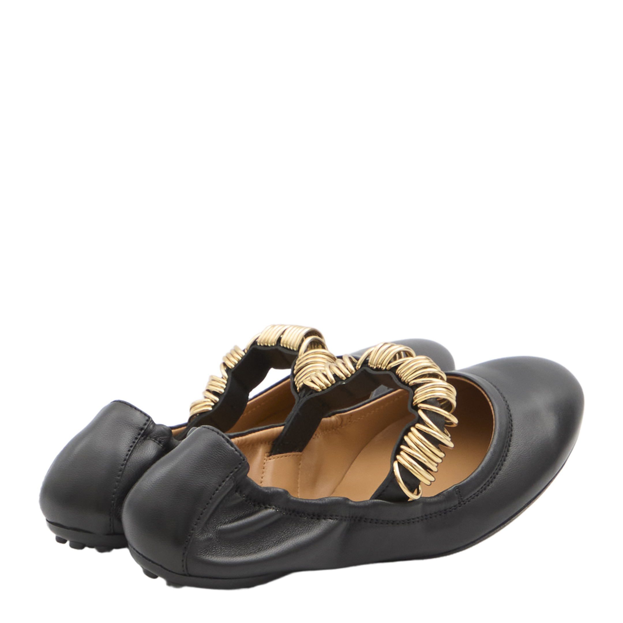 Ballet Flats with Eyelets