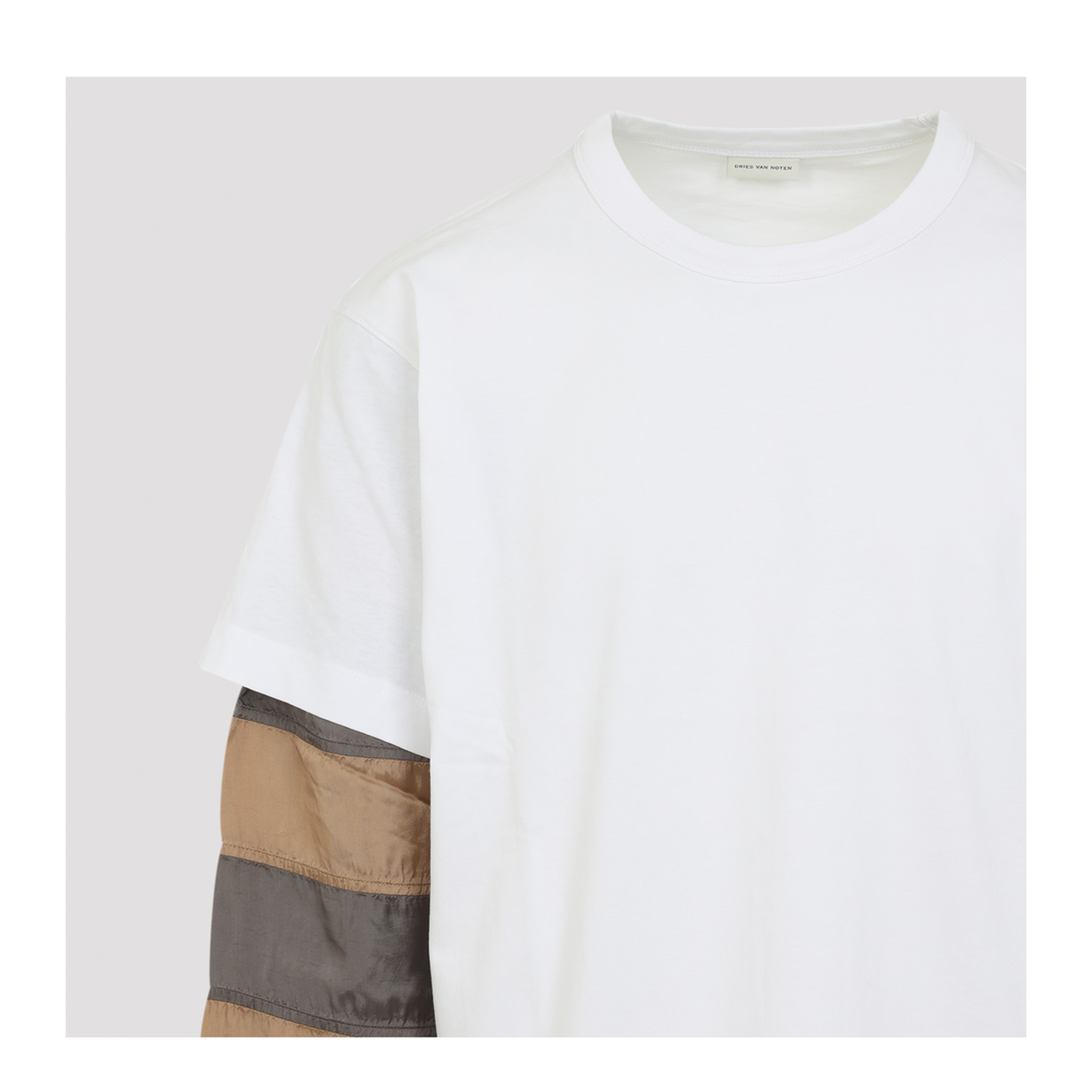 MAYFEYR - Dries Van Noten - Heedar Ls White Cotton T Shirt - 26102111436031