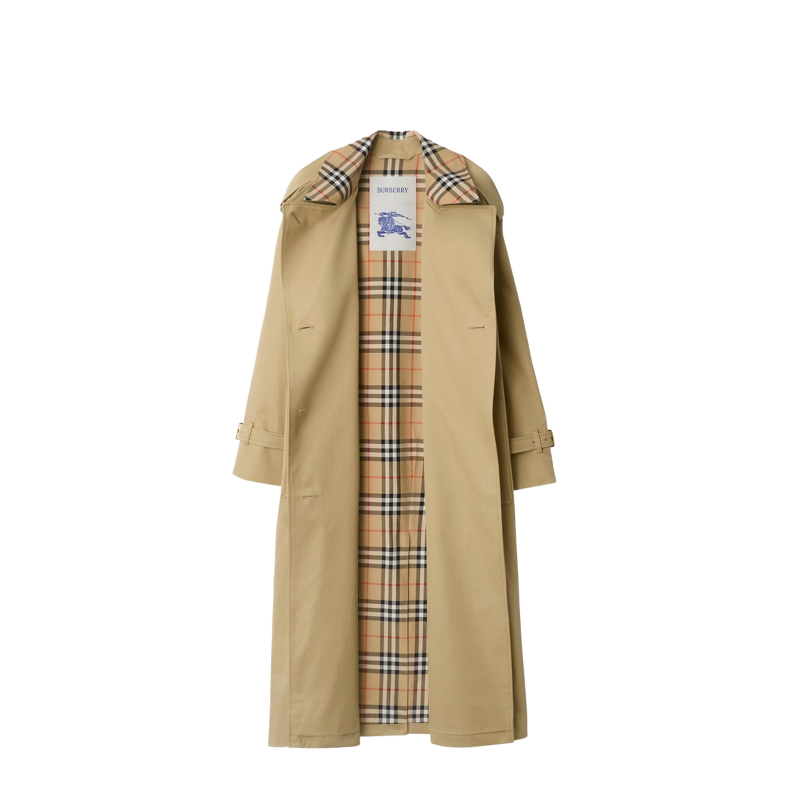 Double-breasted trench coat