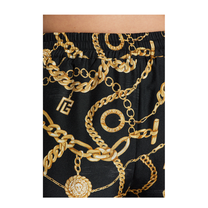 Silk Trousers with Print