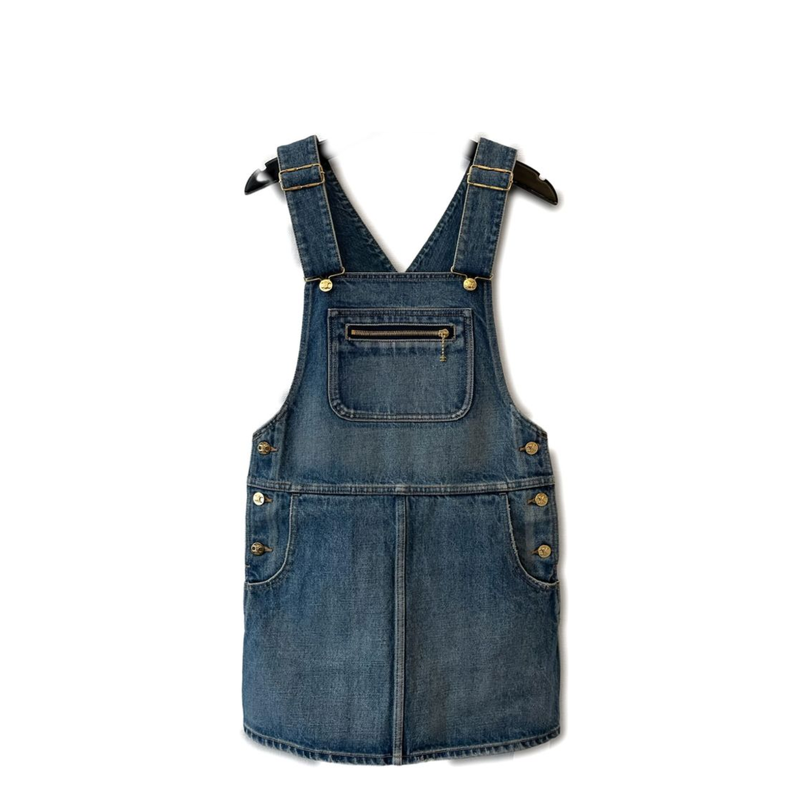 Denim Cotton Overall In Blue