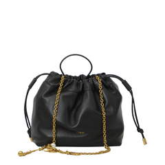 Icons Small Soft Leather Shoulder Bag - Noir