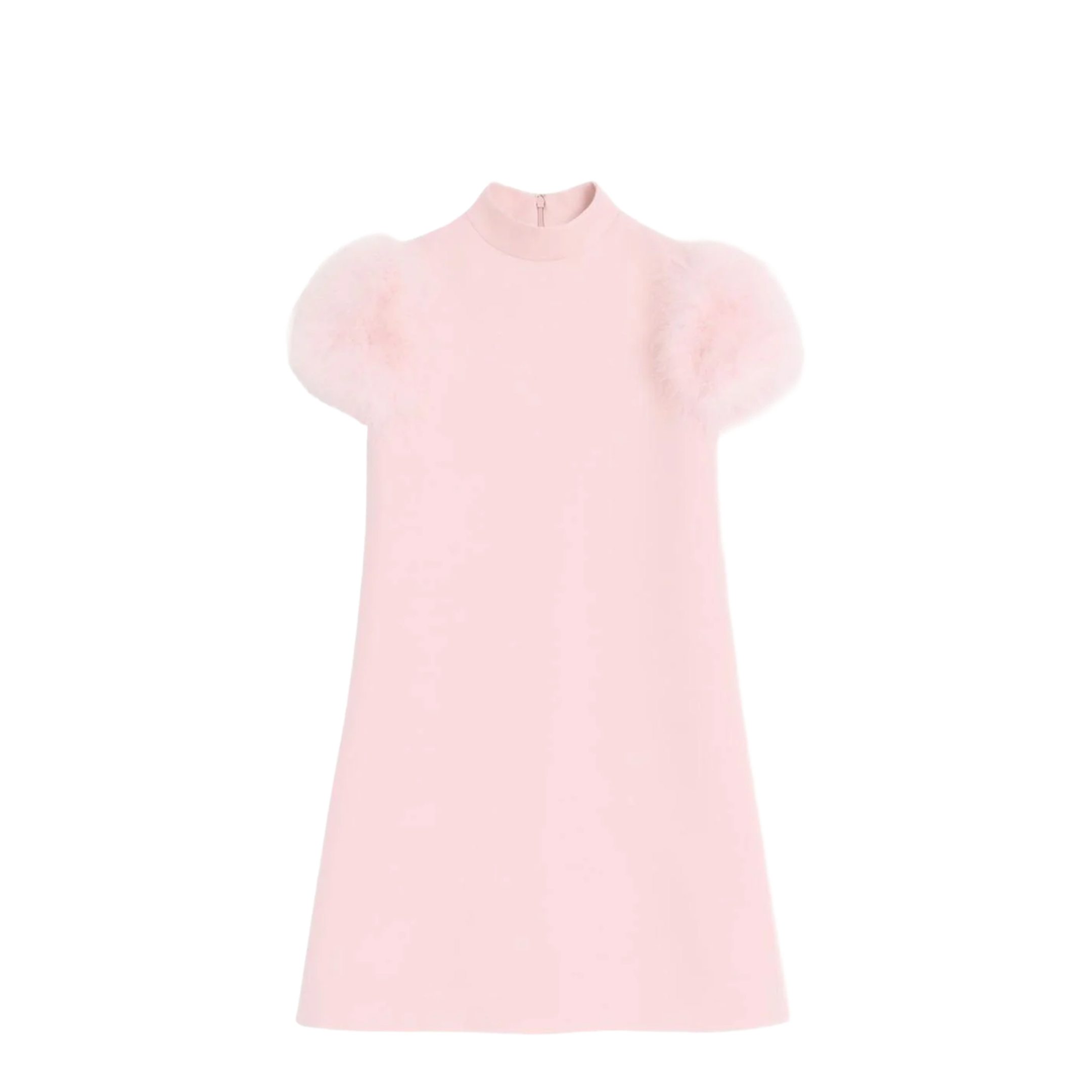 Bow Detail Wool and Silk Mini Dress