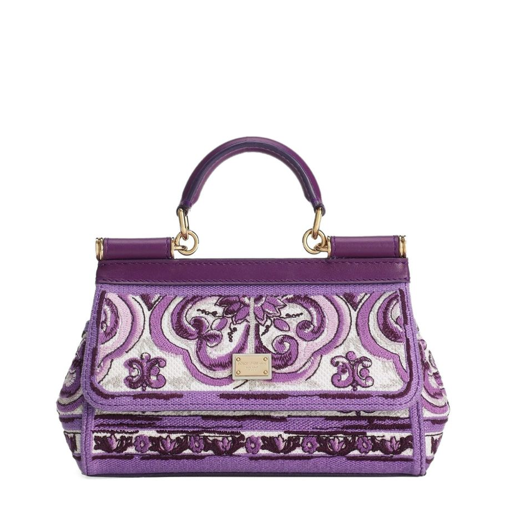 Small Sicily Handbag with Majolica Embroidery