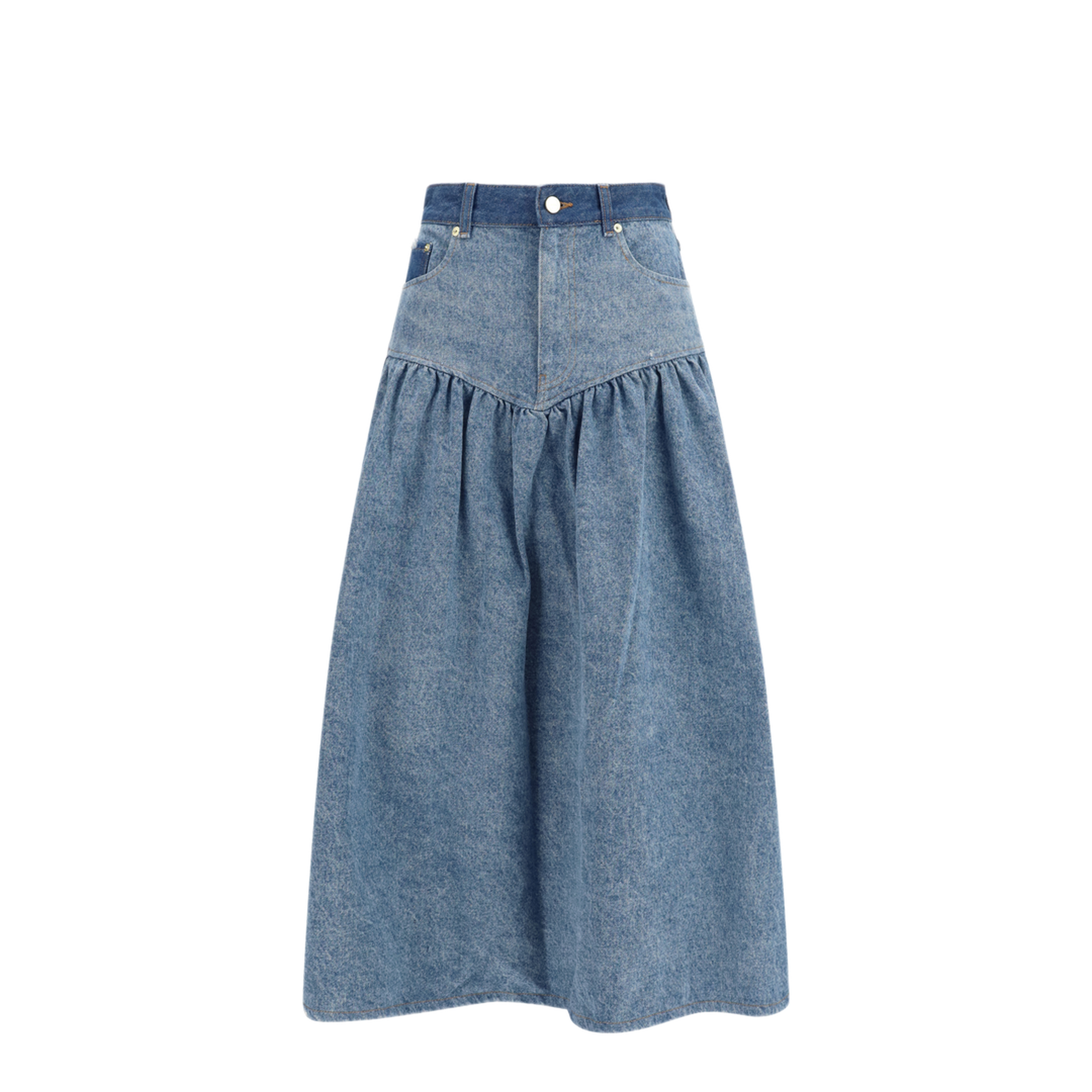 MAYFEYR - Ganni - Stretch Denim Skirt - A1090247